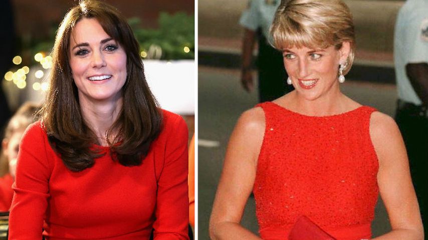 Collage: Herzogin Kate und Prinzessin Diana