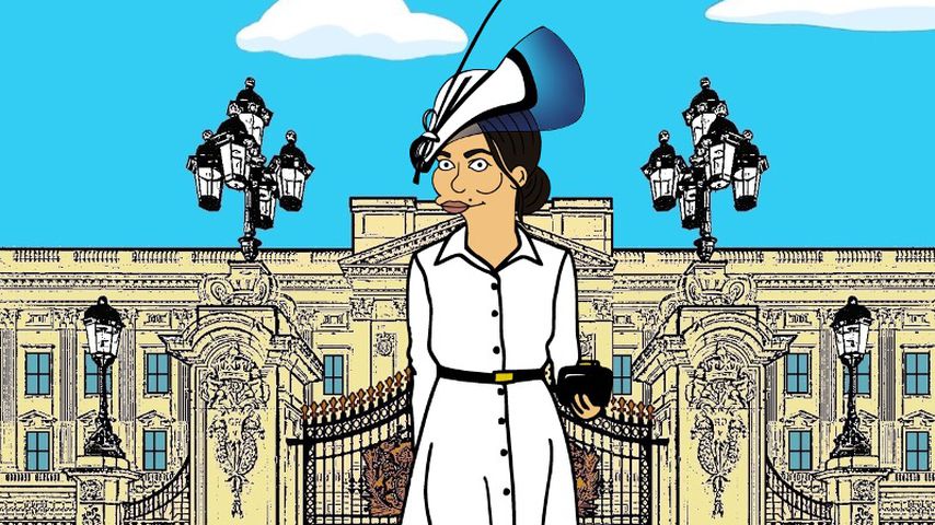 Herzogin Meghan im Stil von "Die Simpsons"