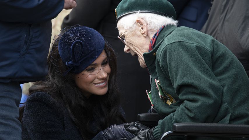 Herzogin Meghan mit einem Veteranen