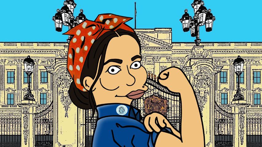 Herzogin Meghan im "Simpsons"-Stil als Rosie the Riveter