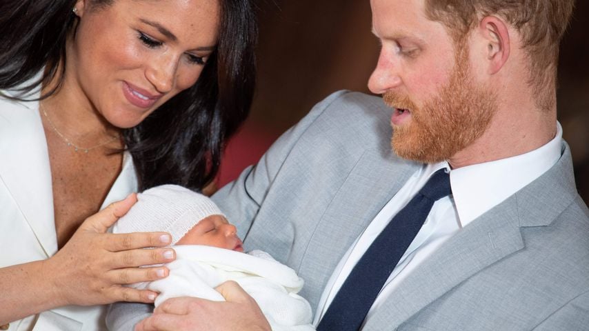 Herzogin Meghan, Prinz Harry und Archie Harrison am 8. Mai 2019 in Windsor