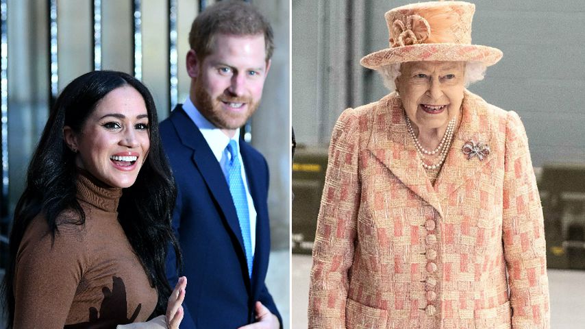 So gratulierten Meghan und Harry der Queen zum Geburtstag