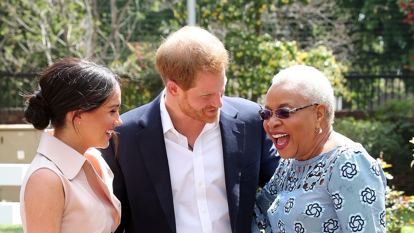 Herzogin Meghan, Prinz Harry und Graca Machel