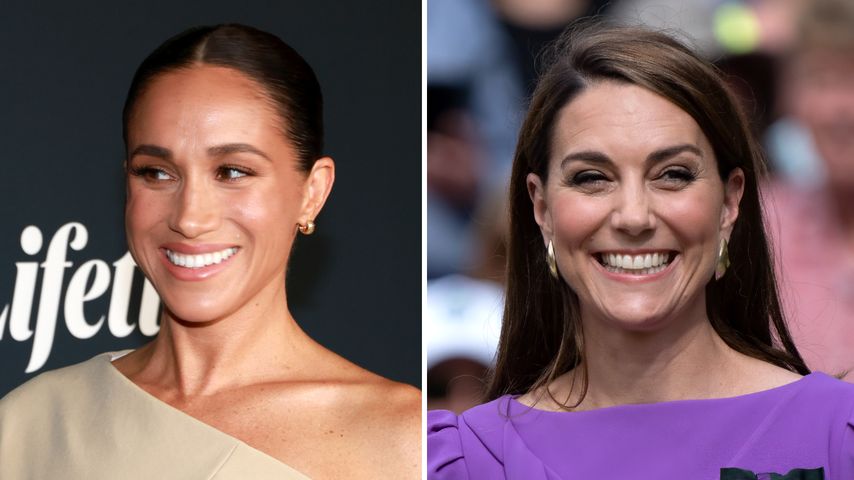 Collage: Herzogin Meghan, Prinzessin Kate