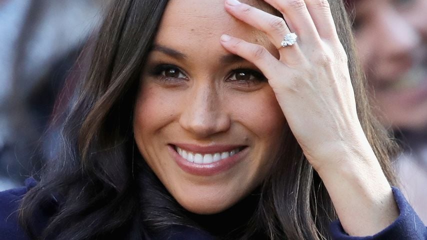 Herzogin Meghan mit ihrem Verlobungsring, November 2017