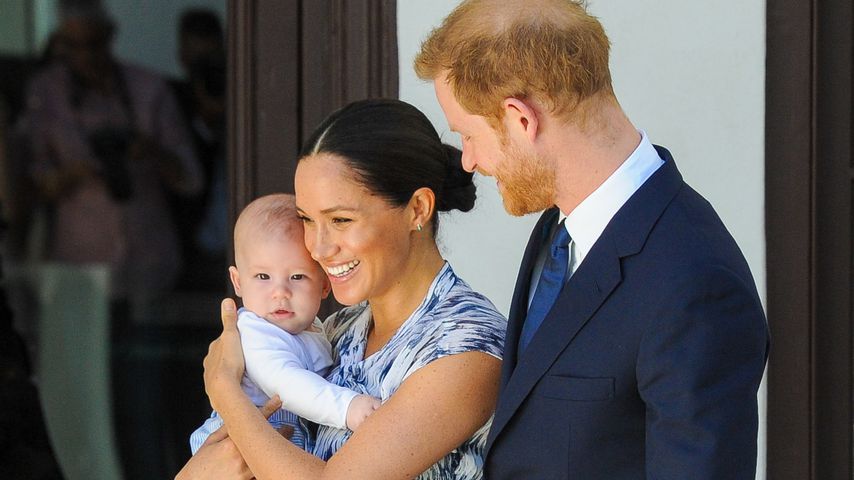 Archie Harrison, Herzogin Meghan und Prinz Harry, Dezember 2019