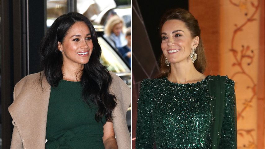 Meghan und Kate in Grün: Welche Herzogin trug es besser?