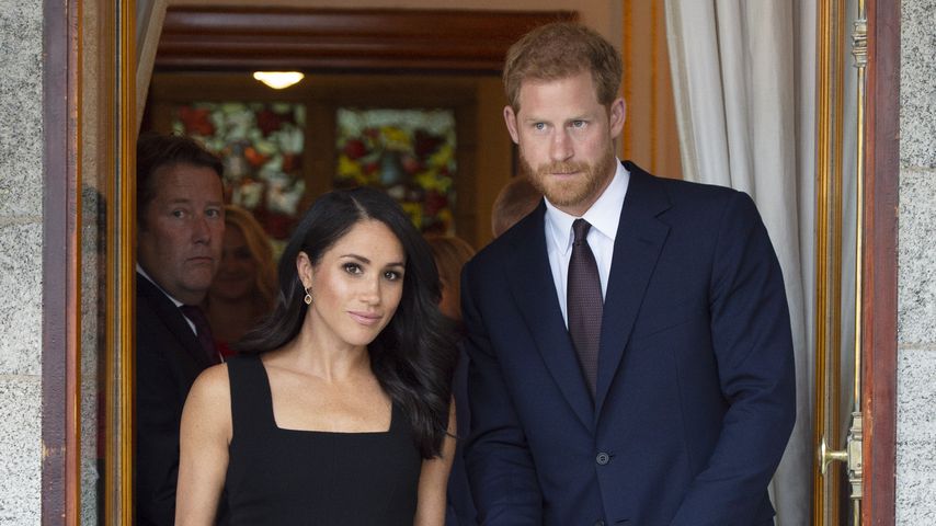 Herzogin Meghan und Prinz Harry bei einem Empfang in Dublin