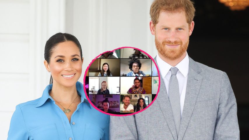 Harry und Meghan überraschen Schulklasse in einem Videocall