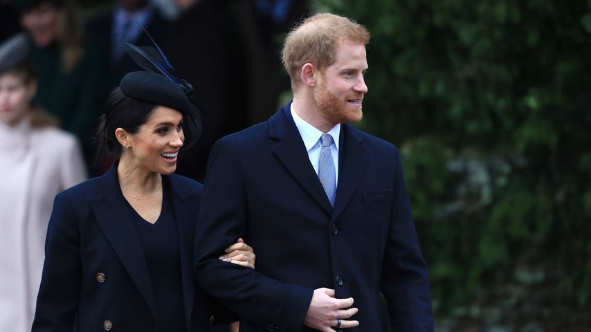 Herzogin Meghan und Prinz Harry im Dezember 2018 in Sandringham