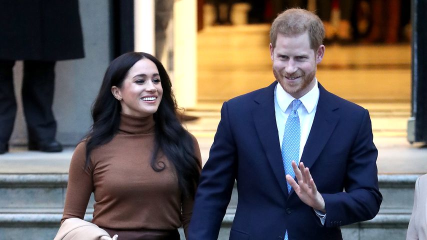 Herzogin Meghan und Prinz Harry beim Besuch der kanadischen Botschaft in London, Januar 2020