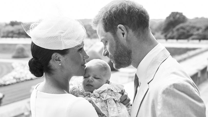 Herzogin Meghan und Prinz Harry am Tag von Archie Harrisons Taufe