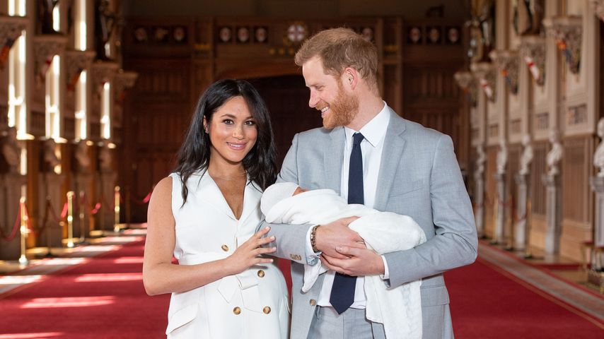 Herzogin Meghan und Prinz Harry mit ihrem Sohn Archie Harrison, Mai 2019