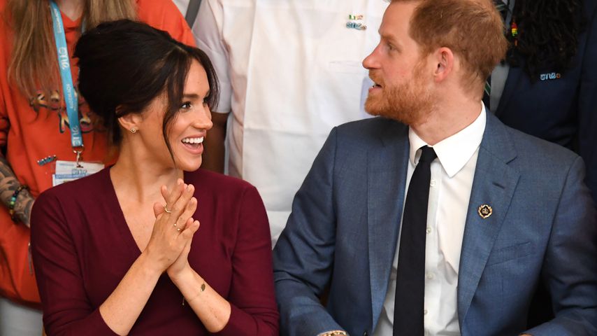 Herzogin Meghan und Prinz Harry bei einer Roundtable-Diskussion Oktober 2019