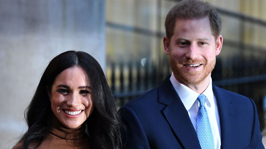 Herzogin Meghan und Prinz Harry beim Besuch der kanadischen Botschaft in London, Januar 2020