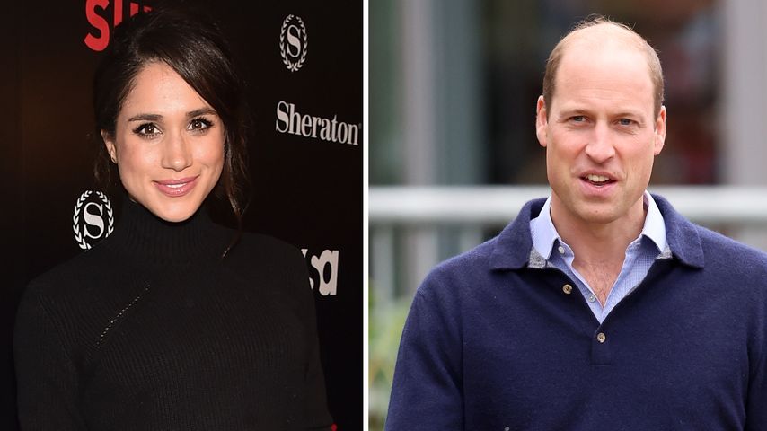 Collage: Herzogin Meghan und Prinz William