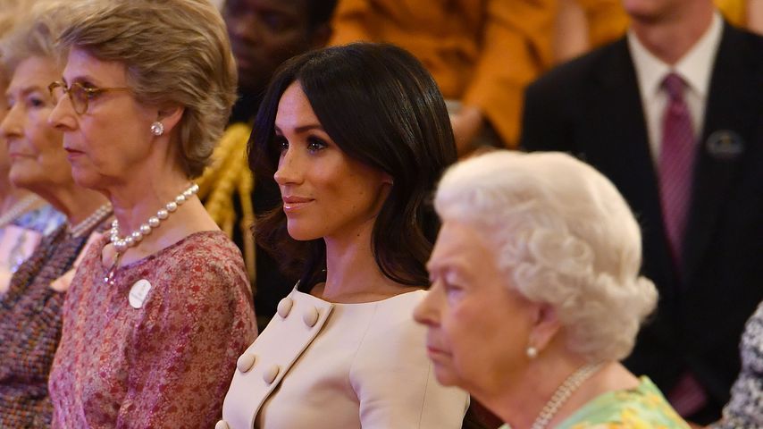 Herzogin Meghan und Queen Elizabeth II. im Buckingham-Palast im Juni 2018