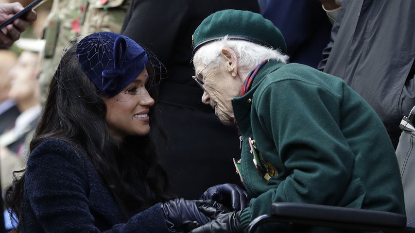 Herzogin Meghan mit einem Veteranen im November 2019