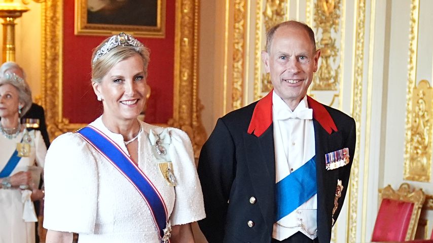 Herzogin Sophie und Prinz Edward beim Staatsbankett von Emmanuel Macron 2025