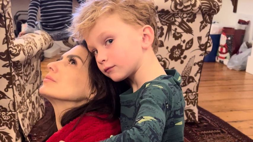 Hilaria Baldwin mit ihrem Sohn