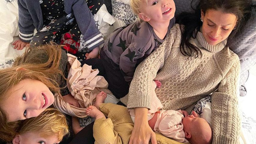 Hilaria Baldwin mit ihren Kindern, 2021