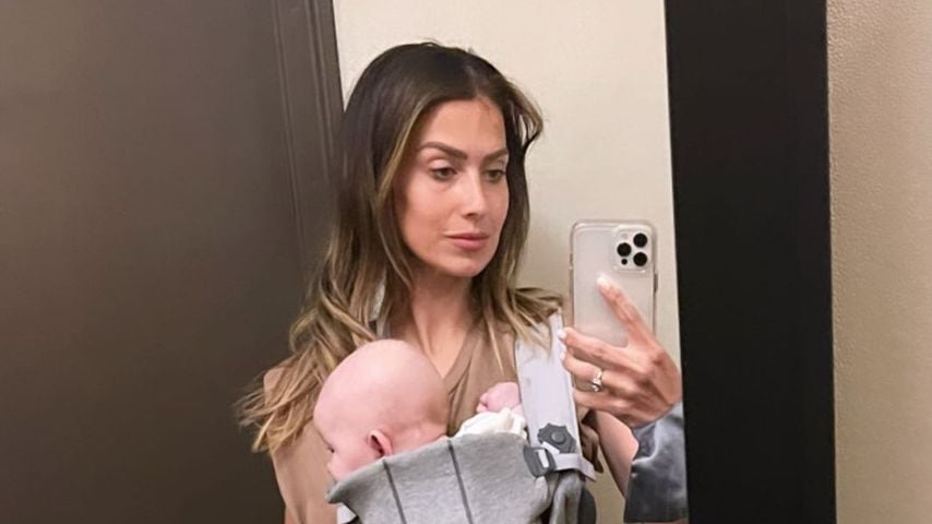 Podcasterin Hilaria Baldwin mit ihrer Tochter Lucia