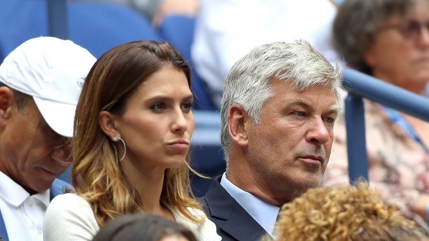 Hilaria und Alec Baldwin bei den US-Open, 2018