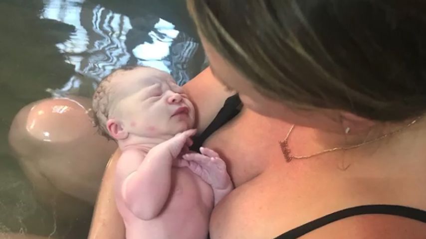 Hilary Duff mit ihrem Baby Banks