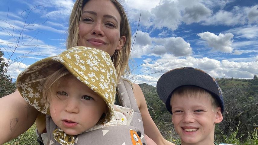 Hilary Duff mit ihren ältesten Kindern im März 2020