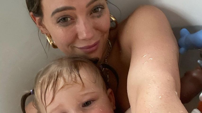 Hilary Duff und ihre Tochter Banks im April 2020