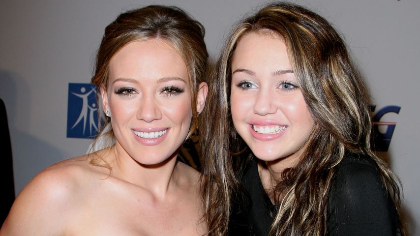 Hilary Duff und Miley Cyrus im September 2007 in Los Angeles