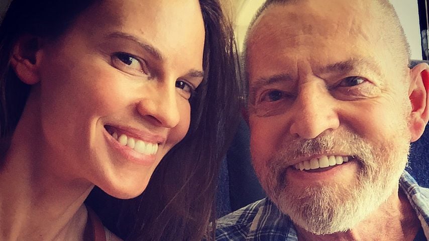 Hilary Swank und ihr Vater Stephen Michael, 2018