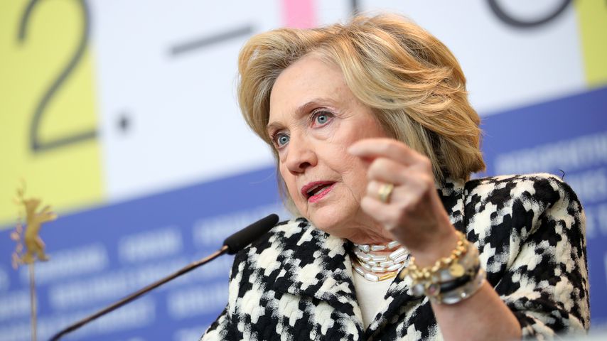 Hillary Clinton auf einer Berlinale-Pressekonferenz