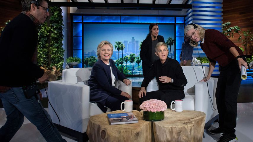 Hillary Clinton und Ellen DeGeneres in der "The Ellen DeGeneres Show" in Burbank im Oktober 2016