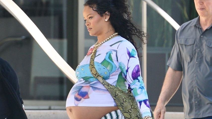 Sängerin Rihanna und ihre Söhne RZA und Riot im August 2025