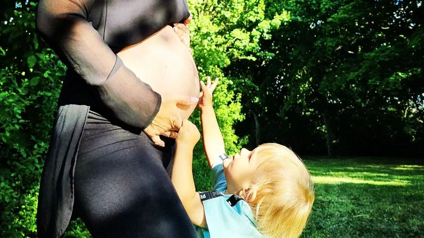 "Hochzeit auf den ersten Blick"-Samantha und ihr Sohn, Juli 2022