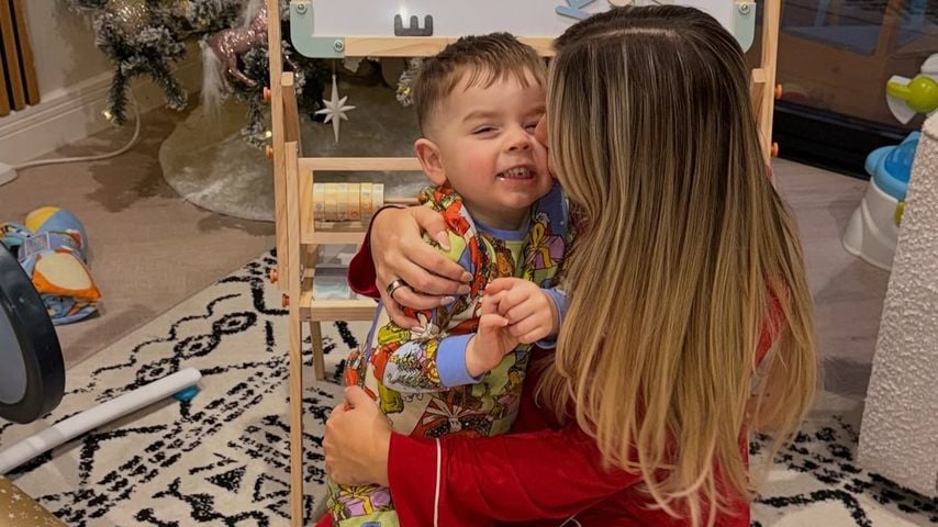 Holly Hagan mit ihrem Sohn Alpha-Jax, Dezember 2025