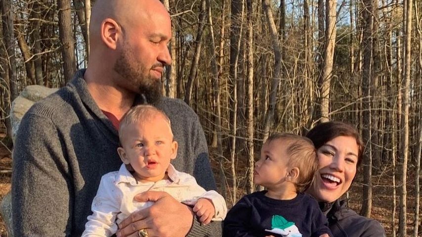 Hope Solo mit ihrer Familie im März 2021
