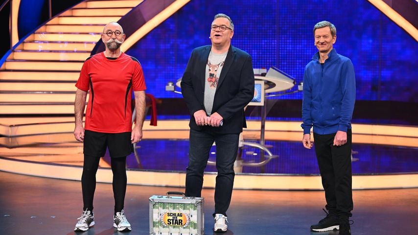 Horst Lichter, Elton und Michael Kessler bei "Schlag den Star"