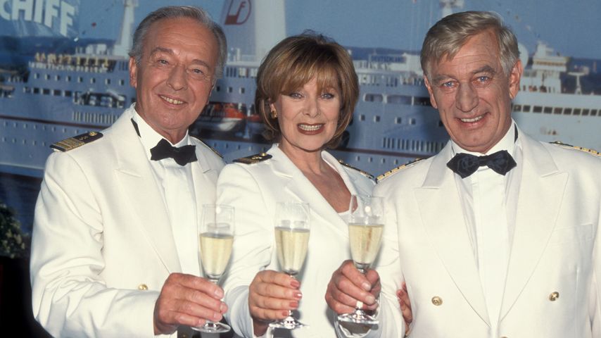 Horst Naumann, Heide Keller und Siegfried Rauch auf dem "Traumschiff"