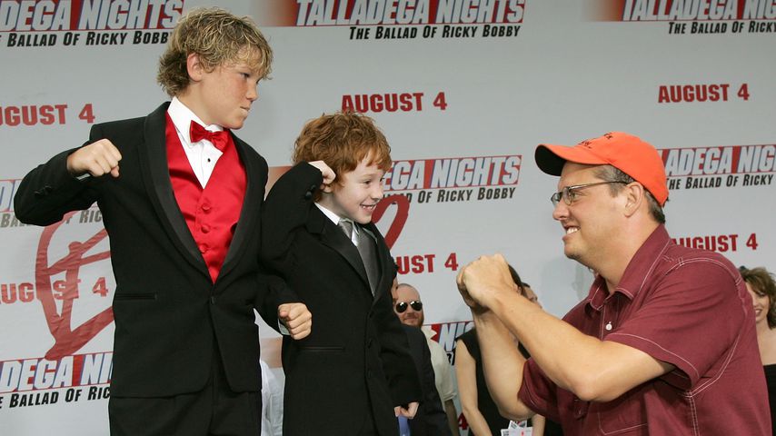 Houston Tumlin und Grayson Russell mit Adam McKay, Juli 2006