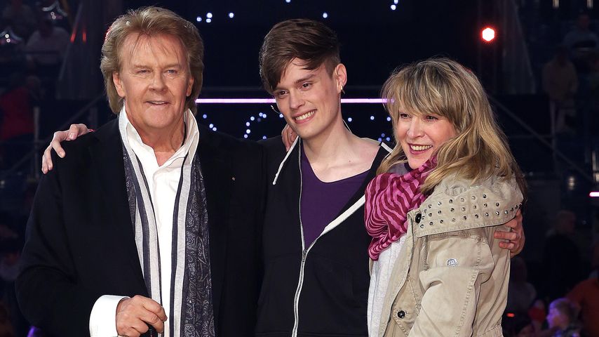 Howard Carpendale mit seinem Sohn Cass und seiner Frau Donnice, März 2015