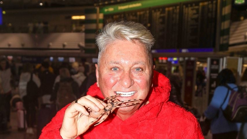 Hubert Fella vor dem Abflug nach Australien am Frankfurter Flughafen