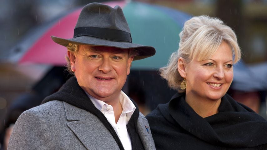 Hugh Bonneville mit seiner Frau Lulu Williams, November 2014