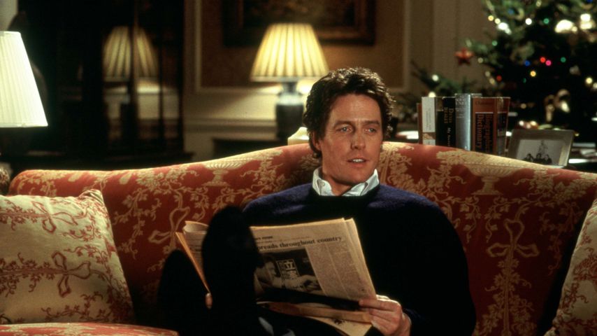 Hugh Grant als Premierminister in einer Szene von "Tatsächlich... Liebe" im Jahr 2003