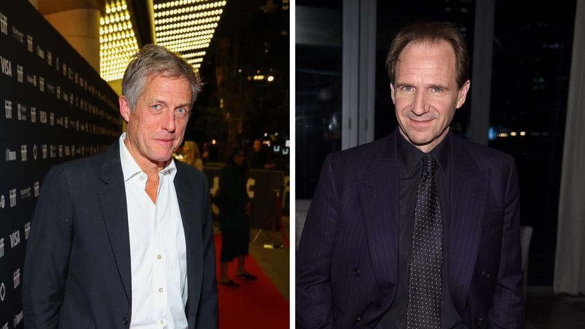 Collage: Hugh Grant und Ralph Fiennes, Schauspieler