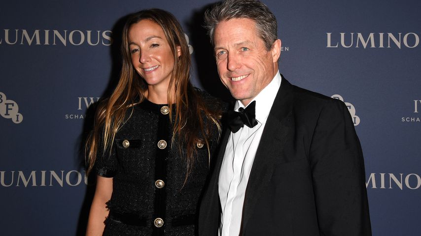 Hugh Grant und seine Ehefrau  Anna Eberstein im Oktober 2019