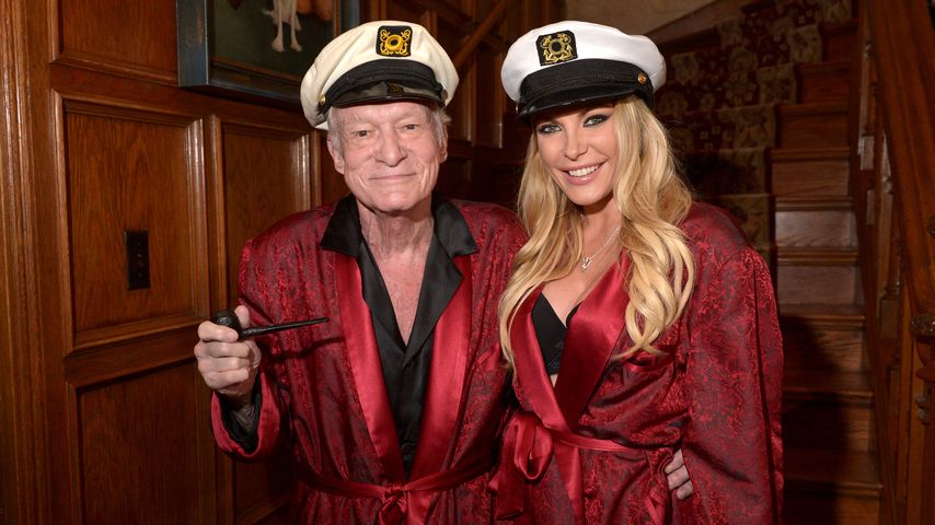 Hugh Hefner mit seiner dritten Ehefrau Crystal Harris