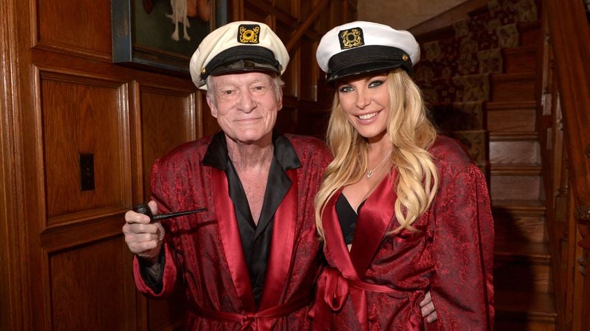 Hugh Hefner mit seiner dritten Ehefrau Crystal Hefner