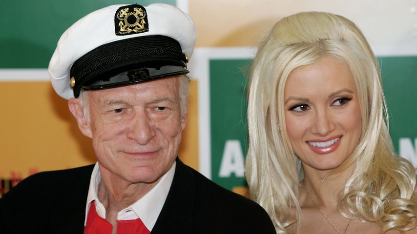 Hugh Hefner und Holly Madison, 2006 in Cannes